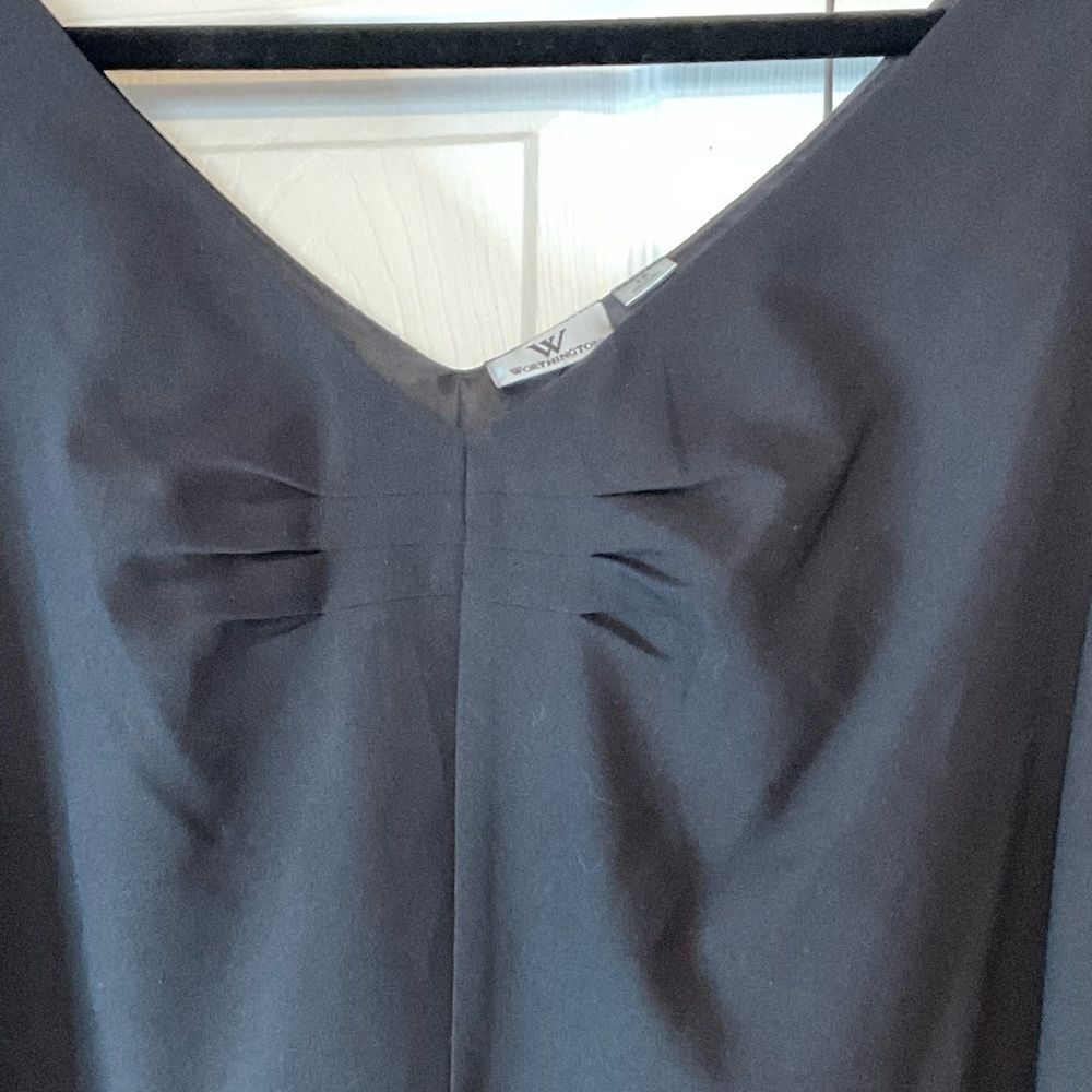 Worthington Black Dress 16 New - Picture 3 of 6